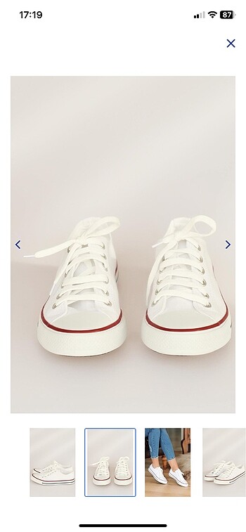 39 Beden beyaz Renk Convers