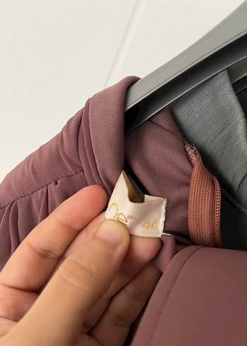 Uzun Kollu İşlemeli Abiye Elbise - Görsel 7