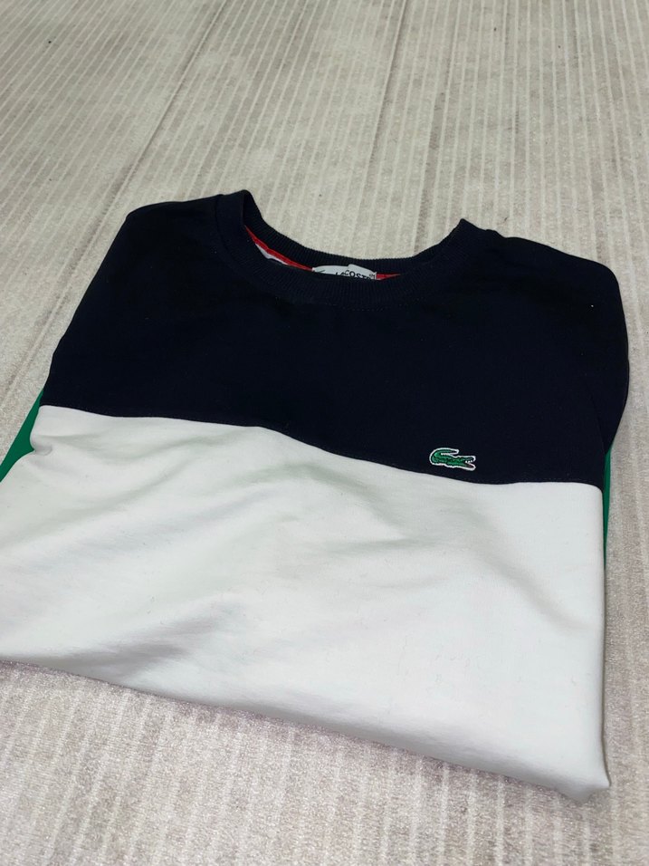 Lacoste Erkek Renk Bloklu Sweatshirt - Görsel 2