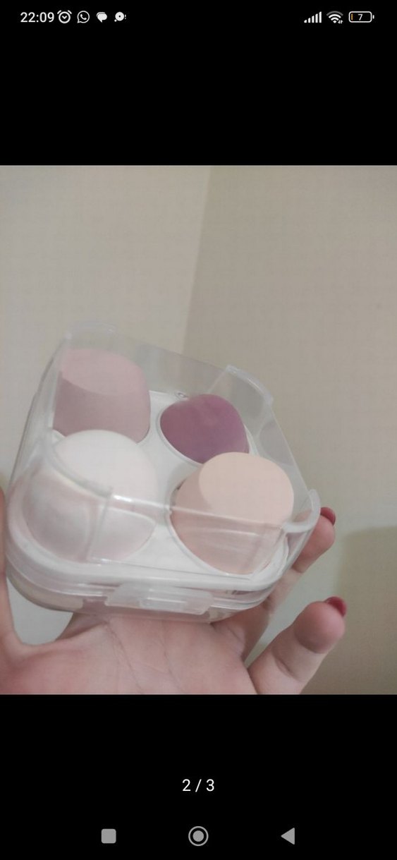 Pastel Tonlarda Makyaj Sünger Seti - Görsel 2