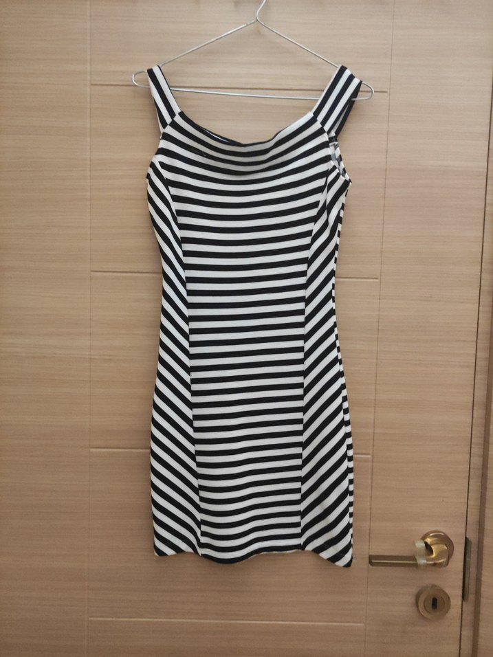 Çizgili V Yaka Hamile Bluzu - Görsel 4