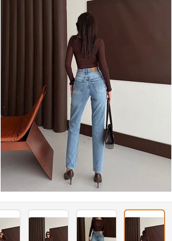 Kadın Mavi Regular Fit Denim Jean - Görsel 2