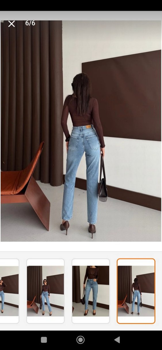 Kadın Mavi Regular Fit Denim Jean - Görsel 2