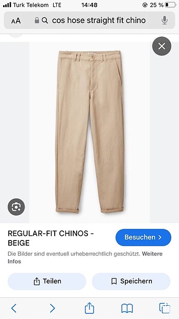 l Beden Cos pantolon 40 yeni