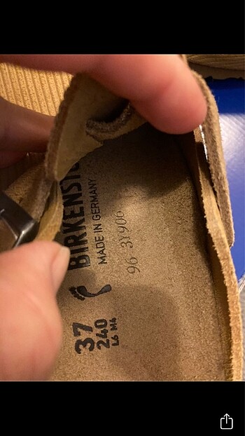 37 Beden camel Renk Birkenstock Boston terlik gerçek deri