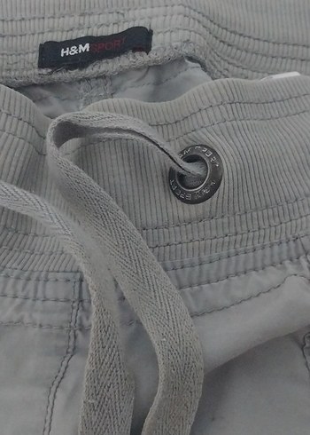 Düğmeli Beyaz Keten Mini Kumaş Pantolon - Görsel 2