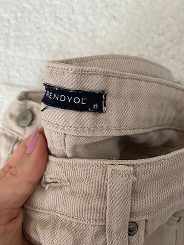 Trendyol & Milla Trendyol Bej Pantolon ? 38 Beden Şık ve Rahat