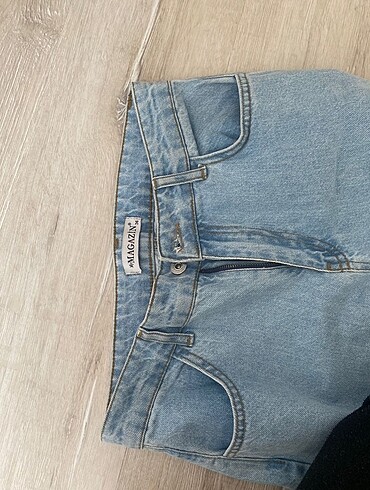 Bol paça buz mavi jean pantolon