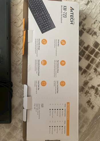 A4 Tech km-720 f klavye - Görsel 3