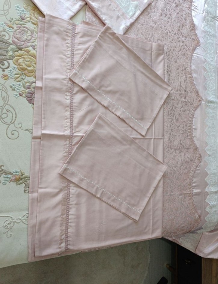 çift kişilik pike takımı pudra - Görsel 3