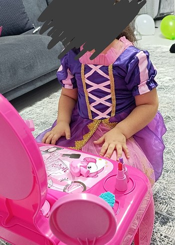 Renkli Straplez Çocuk Kostümü - Görsel 3