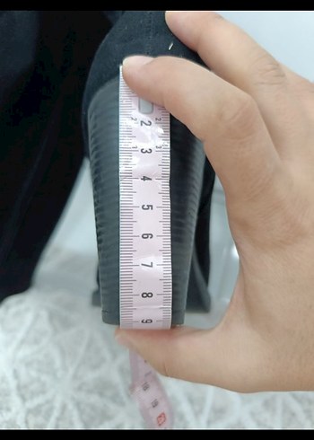 Siyah Süet İnce Topuklu Dizüstü Bot - Görsel 3