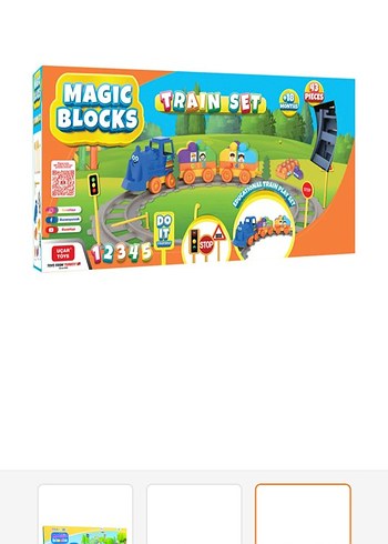 Renkli Eğitim Tren Seti MAGIC Bloklar - Görsel 3