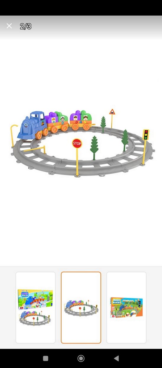 Renkli Eğitim Tren Seti MAGIC Bloklar - Görsel 2