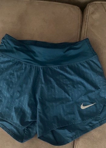 Nike Kemerli Mavi Spor Mini Şort