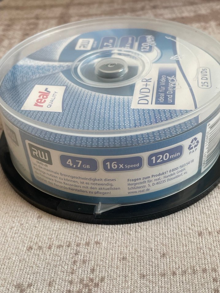 Real Quality DVD+R 25'li Paket 4.7 GB 120 Dakika - Görsel 2