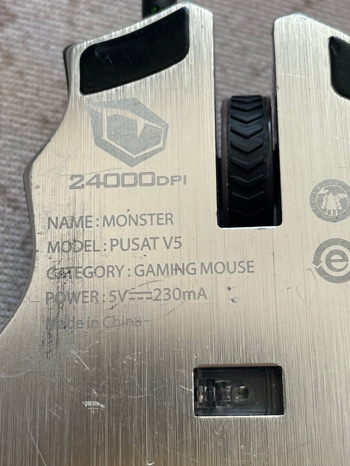 Monster Pusat V5 oyuncu mouse - Görsel 4