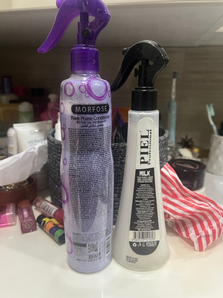 Morfose Keratin İki Fazlı Saç Kremi 400 ml ve 300 mş milk terapy - Görsel 2