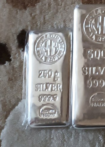 999 Ayar Gümüş Külçe 250g