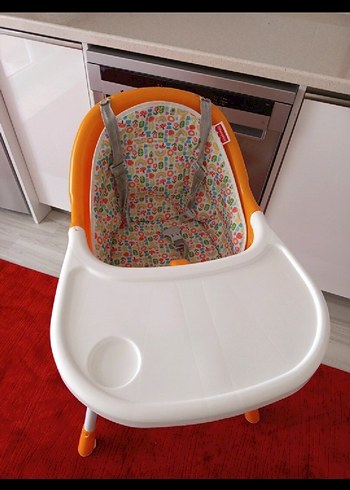 Fisher Price Renkli Turuncu Bebek Mama Sandalyesi