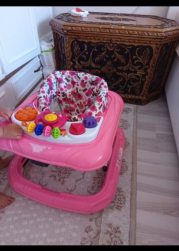 Renkli Pembe Bebek Yürüteci