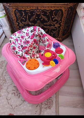 Beden Renkli Pembe Bebek Yürüteci