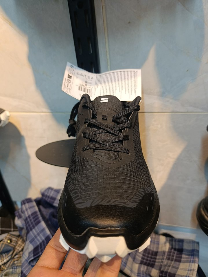 Siyah Erkek Spor Ayakkabısı Velcro Detaylı - Görsel 3