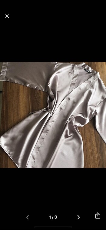Saten sabahlık kimono