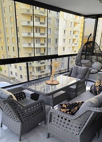 Beden Rattan Balkon Bahçe Takımı