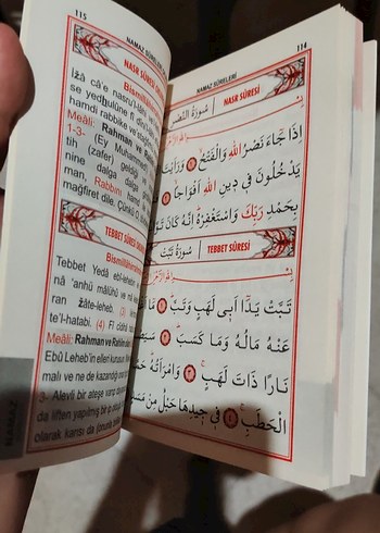 Beden Renk Yasin ve Kısa Sureler Mealli Dua Kitabı