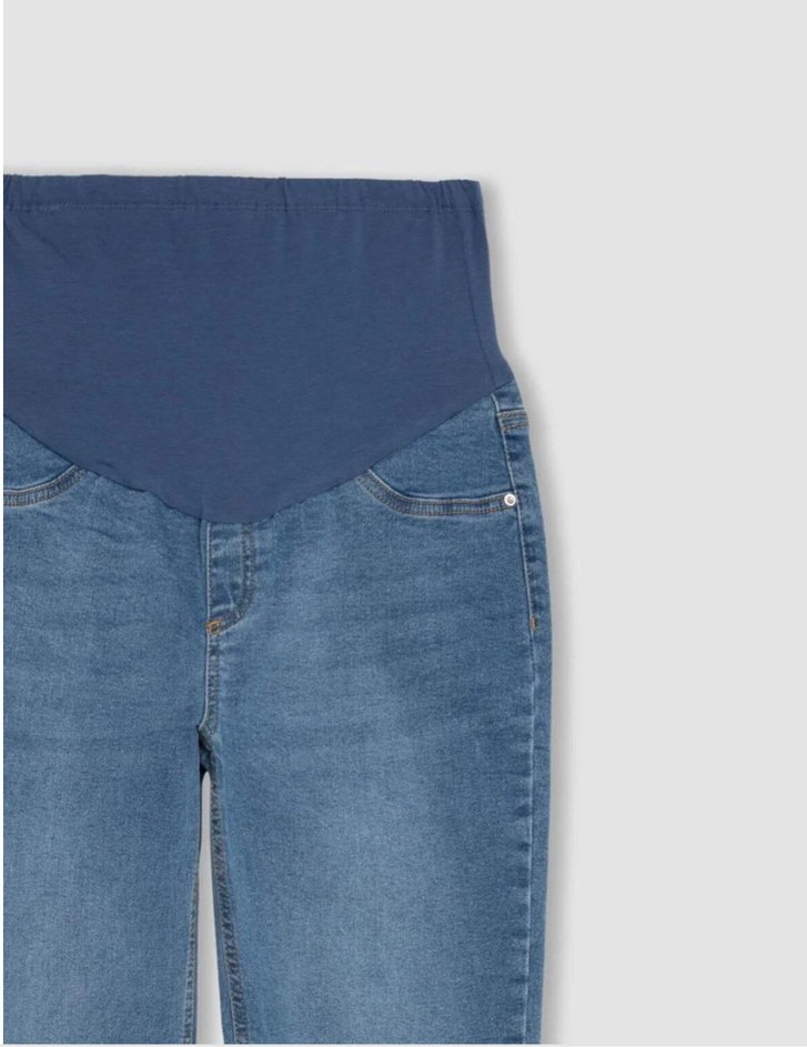 Mavi Hamile Denim Pantolon - Görsel 3
