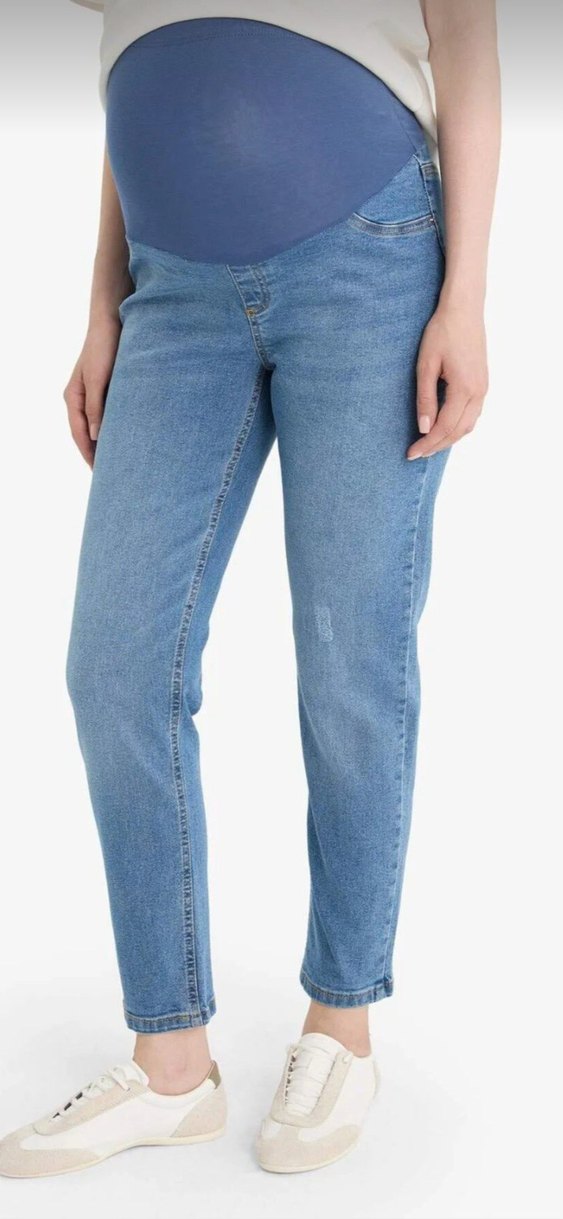 Mavi Hamile Denim Pantolon - Görsel 4