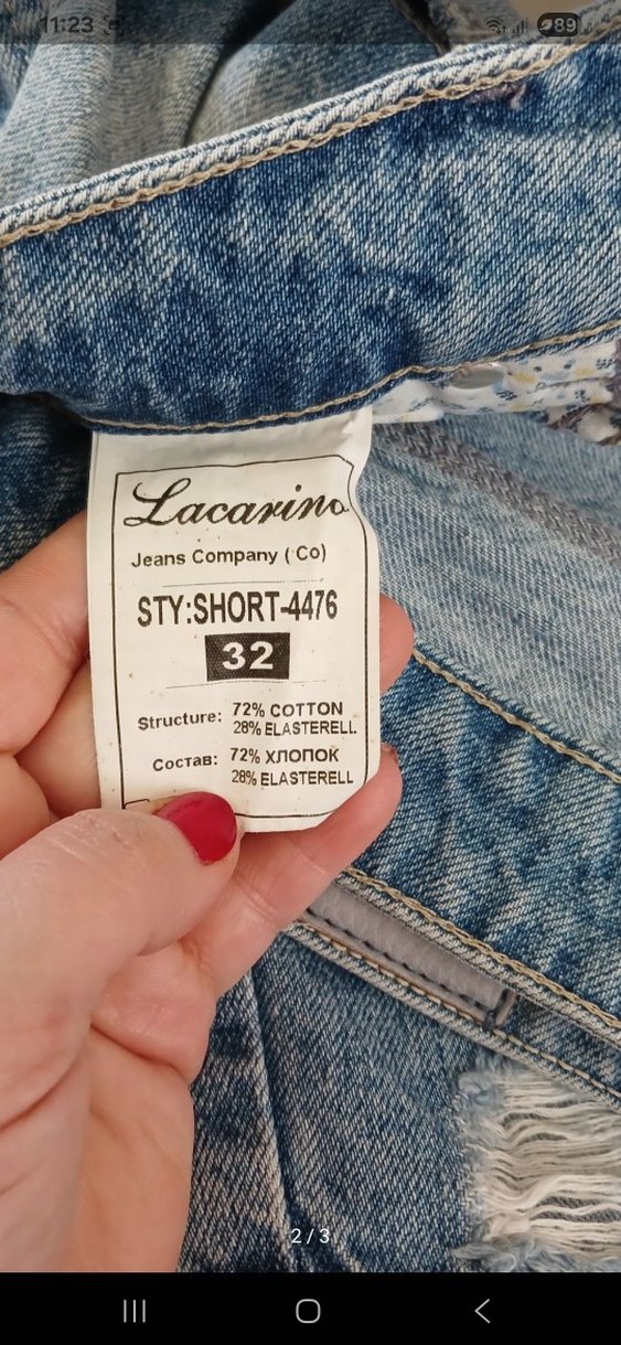 Gri Tonlu Rahat Kesim Mini Kot Şort - Görsel 2