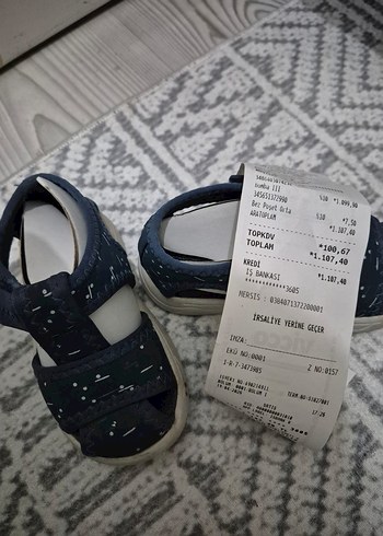 Yılan Desenli Mavi Gri Erkek Çocuk Terlik - Görsel 3