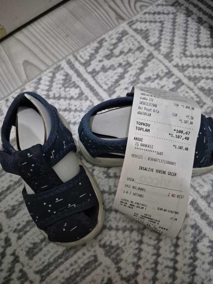 Yılan Desenli Mavi Gri Erkek Çocuk Terlik - Görsel 3