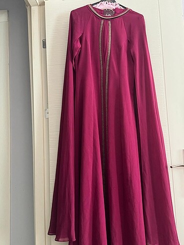 38 Beden bordo Renk Abiye elbise