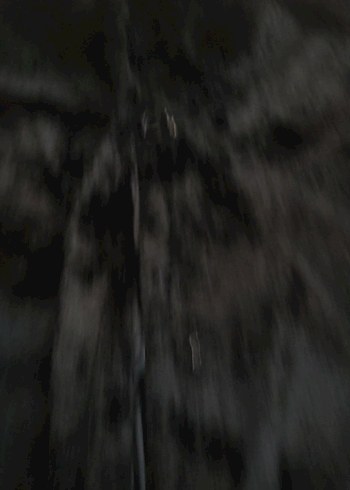 Siyah Uzun Kürklü Süet Kadın Kaban - Görsel 6