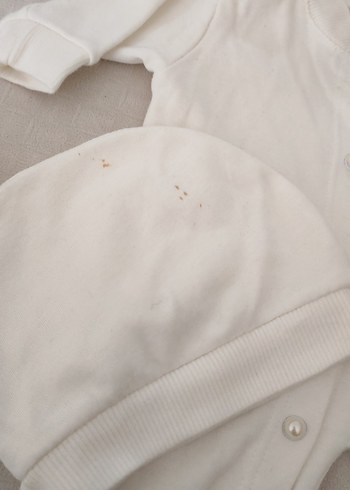 Diger Bebek Beyaz Nakışlı Hastane Kıyafeti - Görsel 6