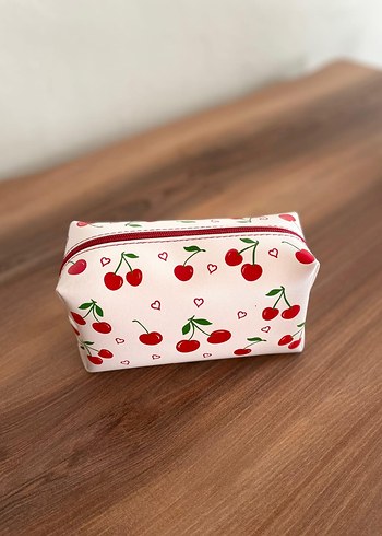 Beden pembe Renk Pembe Simli Kadın Makyaj Çantası