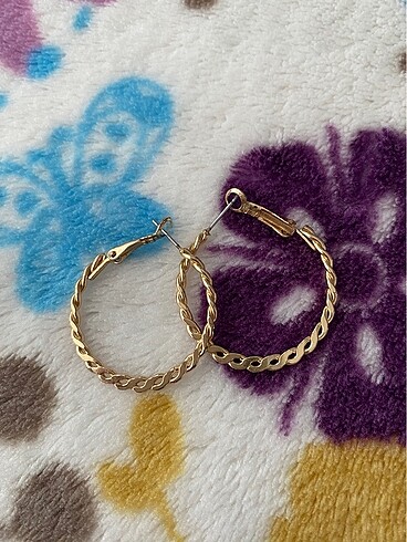 Gold halka küpe