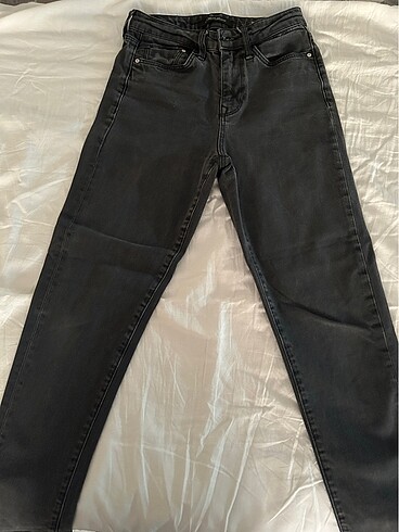 xs Beden gri Renk Mavi jeans kot