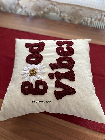  Beden bordo Renk Punch kırlent kılıfı