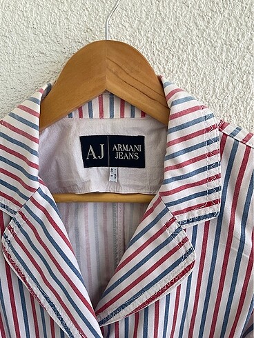 s Beden çeşitli Renk Armani Jeans Renkli Çizgili Blazer Ceket ? S Beden