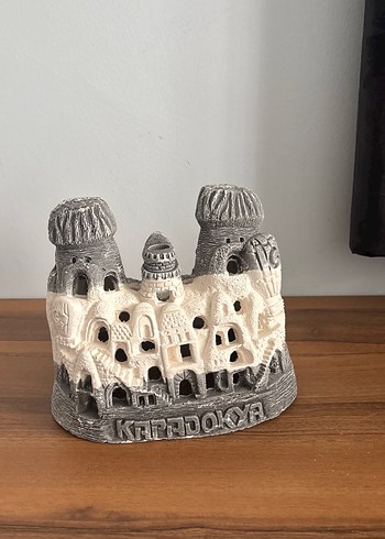 Kapadokya Temalı Gri-Beyaz Biblo - Görsel 2