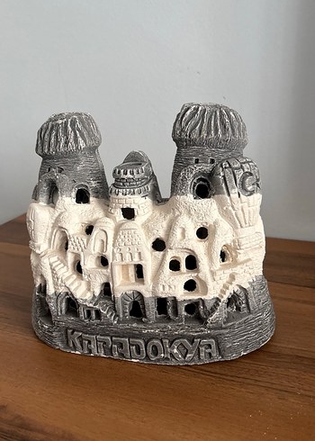 Kapadokya Temalı Gri-Beyaz Biblo - Görsel 3
