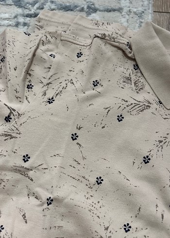 Bej Desenli Erkek Polo Tişört - Görsel 2