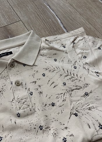 Bej Desenli Erkek Polo Tişört - Görsel 3