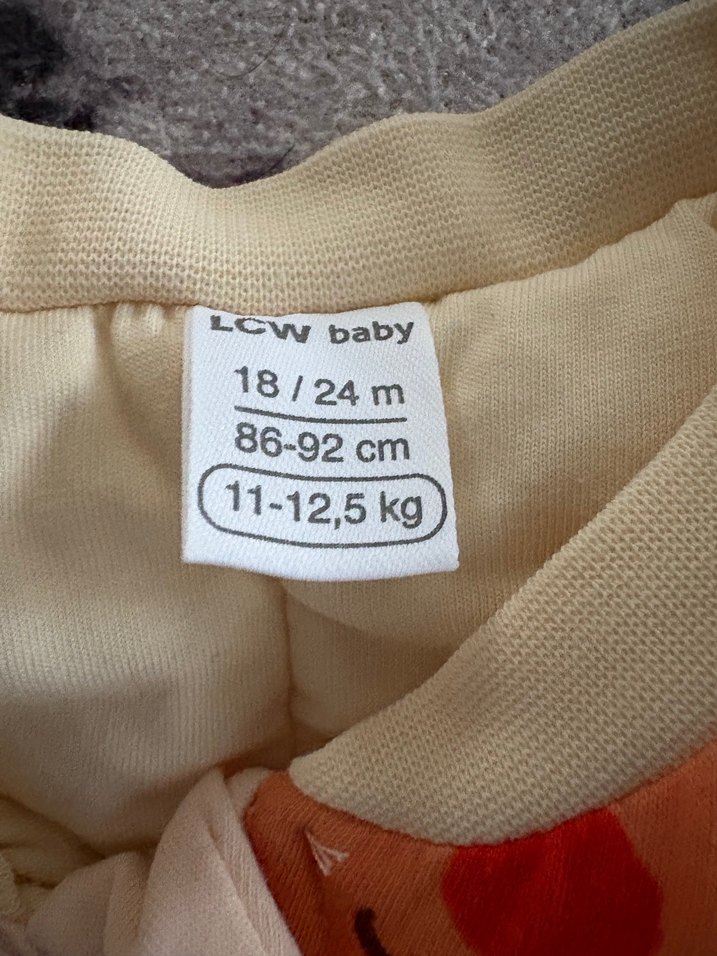 Fermuarlı, Baskılı Beyaz Bebek Tulumu - Görsel 3