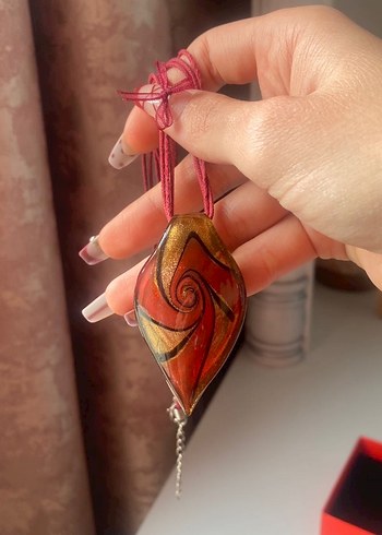 El Yapımı Murano Cam Kolye - Görsel 3