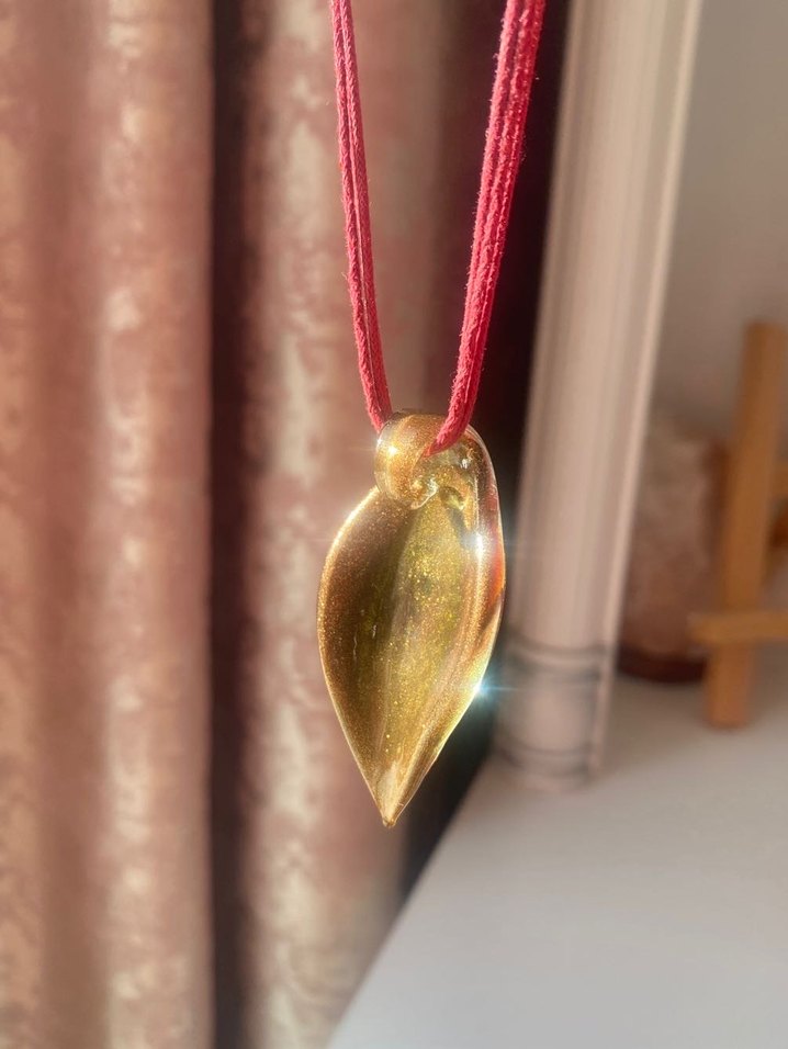 El Yapımı Murano Cam Kolye - Görsel 4